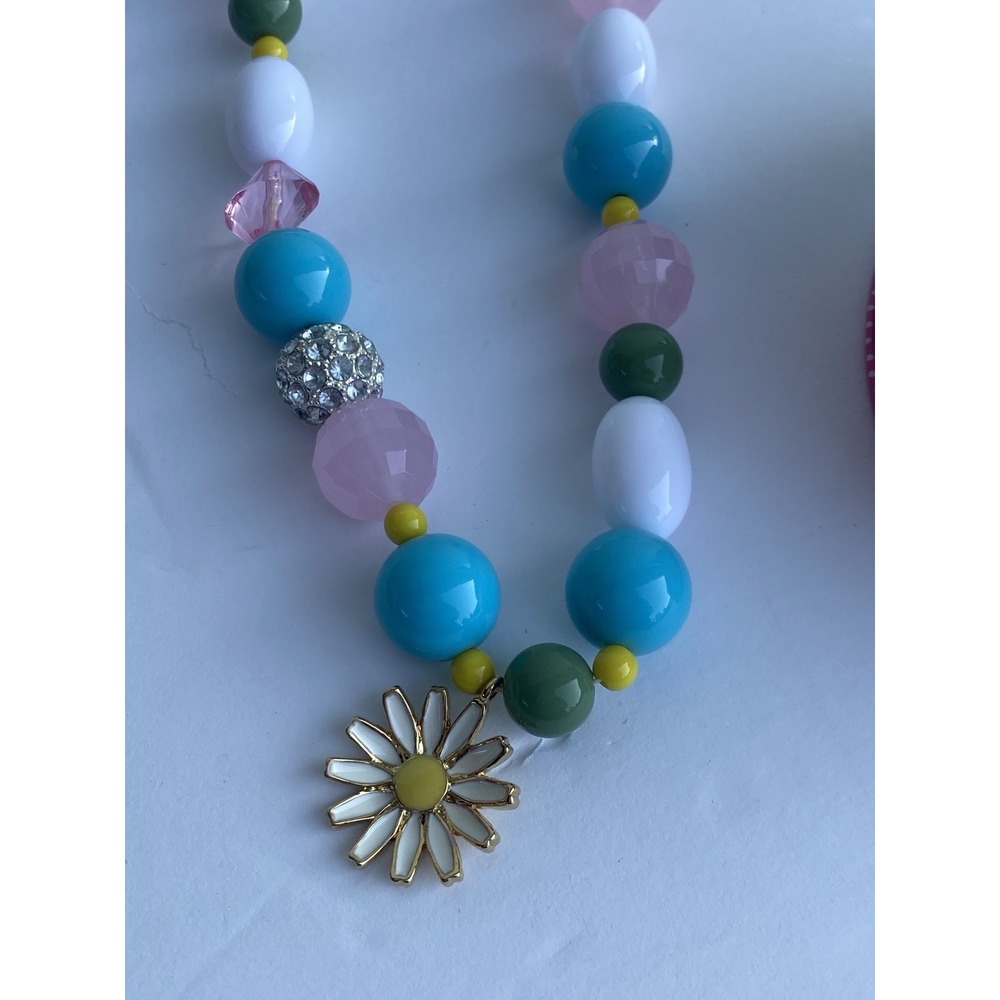 Stella & Dot Little Flower Charm Necklace Designer For Girls‎ N129 New In Box